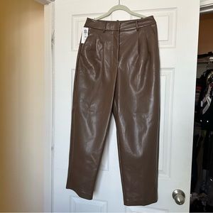 Aritzia Wilfred Carrot Pant Vegan Leather